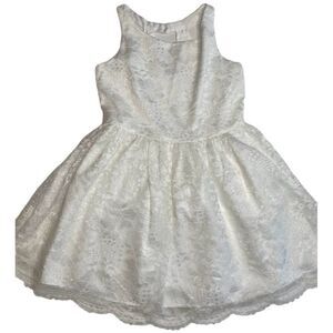The Childrens‎ Place TCP White Lace Fit Flare Dress sz 16  *Flower Girl*
